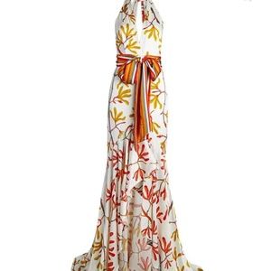 Silvia Tcherassi Halter Silk Gown